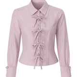 Pink Stripe Darted Shirt