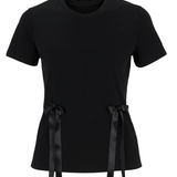 Blossom Bow T-Shirt Black