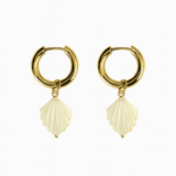 Conch Shell Pearl Earrings
