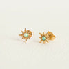 Opal Star Mini Stud Earrings- Gold by Claire Hill