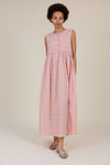 Sylvie Dress Sorbet Check by Clary and Peg