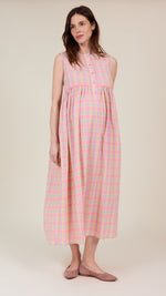 Sylvie Dress Sorbet Check by Clary and Peg