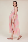 Sylvie Dress Sorbet Check by Clary and Peg