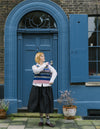 Patchwork Lambswool Tank Top in Klein Blue by Black & Beech