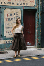 Tina Skirt in Brown by Elwin