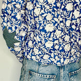 Clem Cotton Quilted Jacket in Indigo
