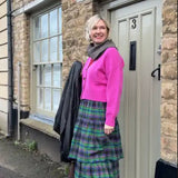 Lottie Green Tartan Midi Skirt