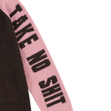 Do No Harm Take No Shit Lambswool Cardigan in Cocoa & Calamine