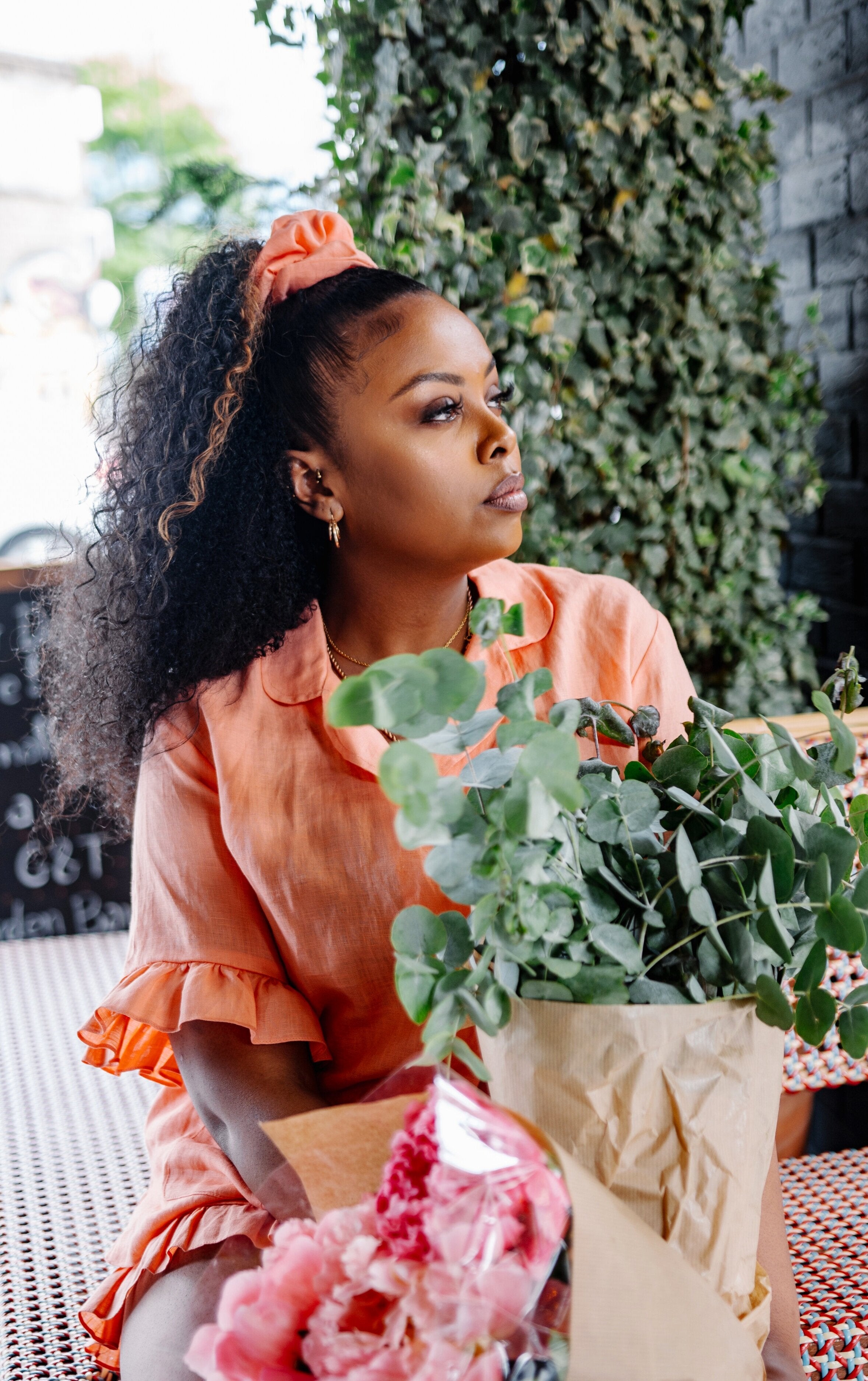 Primrose Hill Linen Co Ord in Playful Coral by No. 3