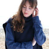 Funnel Neck Tabard in Navy