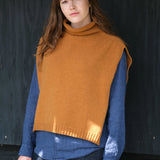 Funnel Neck Tabard in Mustard