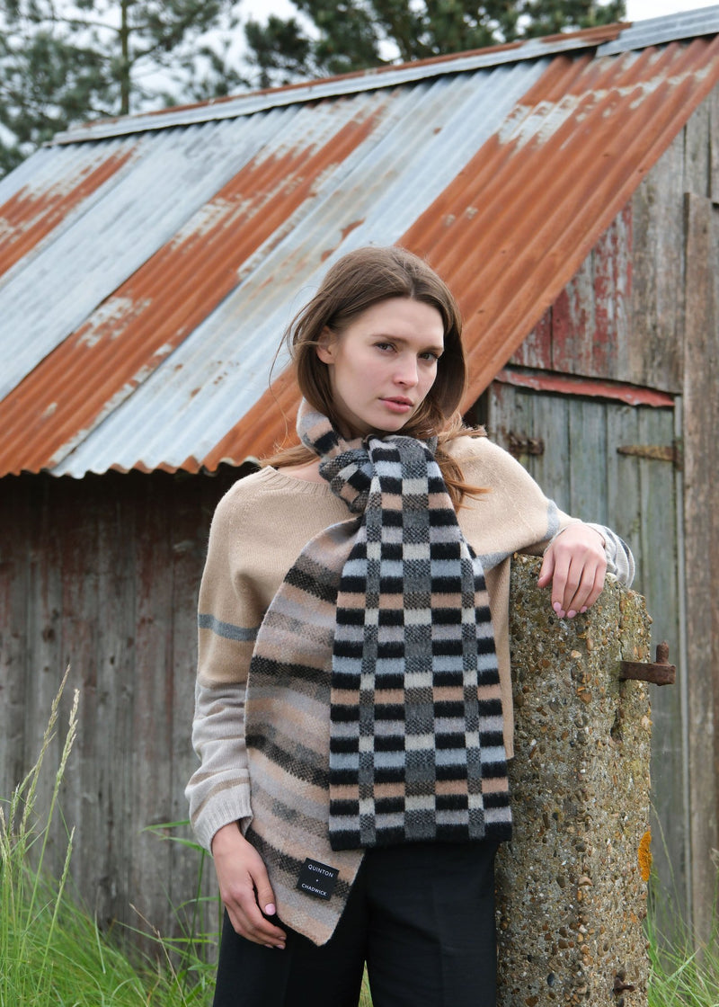 Brushed Scarf in Bark Colours by Quinton + Chadwick