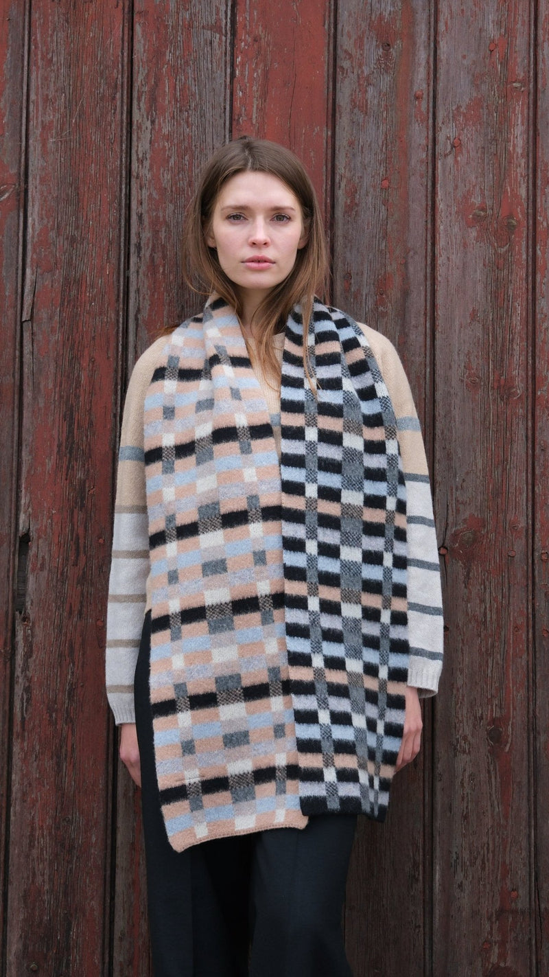 Brushed Scarf in Bark Colours by Quinton + Chadwick