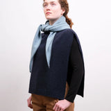 Funnel Neck Tabard in Navy