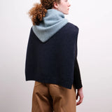 Funnel Neck Tabard in Navy