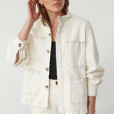 Pablo Denim Jacket in Ecru