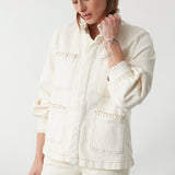 Pablo Denim Jacket in Ecru