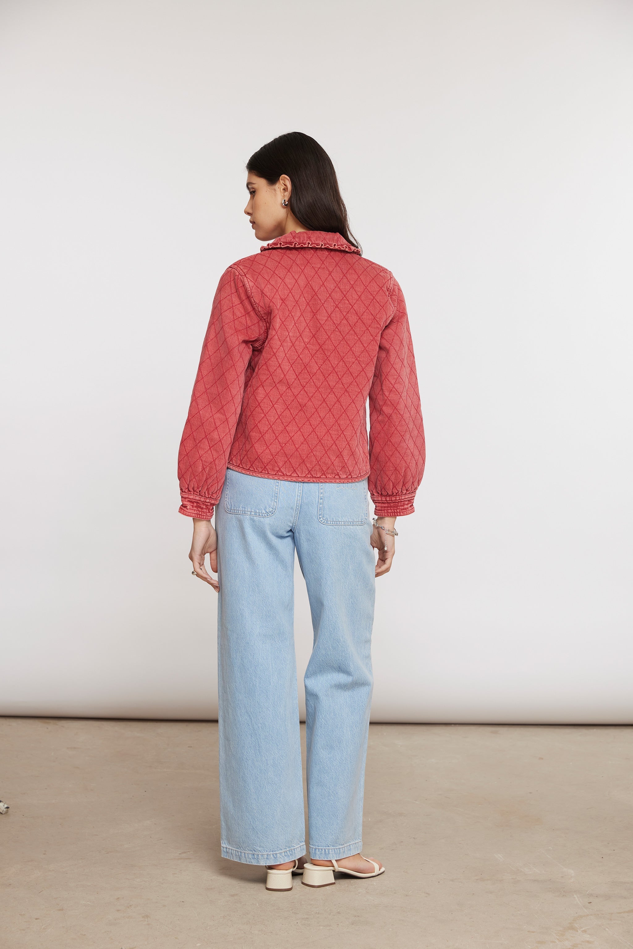 Heidi Jacket In Vintage Red - seventy + mochi