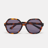 Dolly Large Round Sunglasses Tortoise Shell by Zoe de Pass Eyewear
