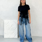 Dora Oversized Upcycled Blue High Waisted Jeans