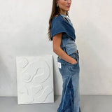 Dora Oversized Upcycled Blue High Waisted Jeans