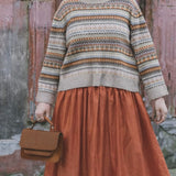 Coral Silk Tina Skirt