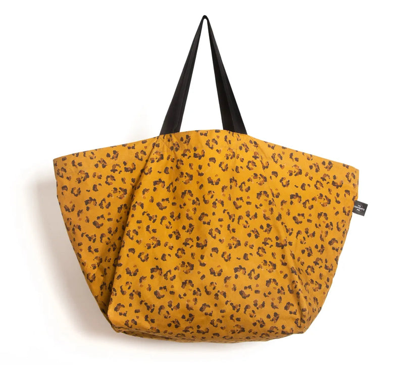 Leopard Print Oversize Contents Bag by The Contents Bag