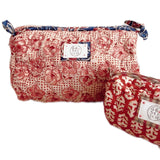 Dotty No Waste Jumbo Wash Bag in Rosewood