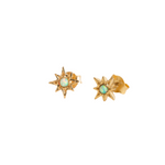Opal Star Mini Stud Earrings- Gold by Claire Hill