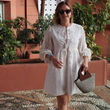 Stylish basket bag crafted from woven materials and upcycled leather.