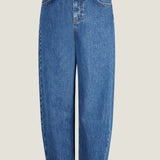 Organic Cotton Mid Wash Barrel Jean