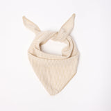 Cappuccino & White Striped Triangle Scarf
