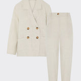 Women's Linen Suit in Beige | Sustainable | Fanfare