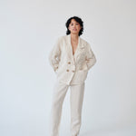 Women's Linen Suit in Beige | Sustainable | Fanfare