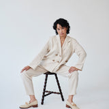 Women's Linen Suit in Beige | Sustainable | Fanfare