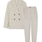 Women's Linen Suit in Beige | Sustainable | Fanfare