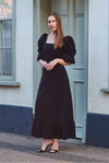 Priscilla Black Velvet Dress by Mary Benson