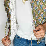 Kiki Cotton Quilted Jacket in Khaki