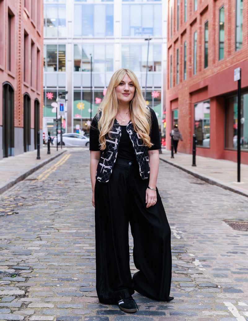 The Addison Trousers in Black by Lora Gene