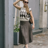Undyed Vest Charcoal