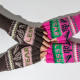 Fearless Fingerless Gloves in Cocoa