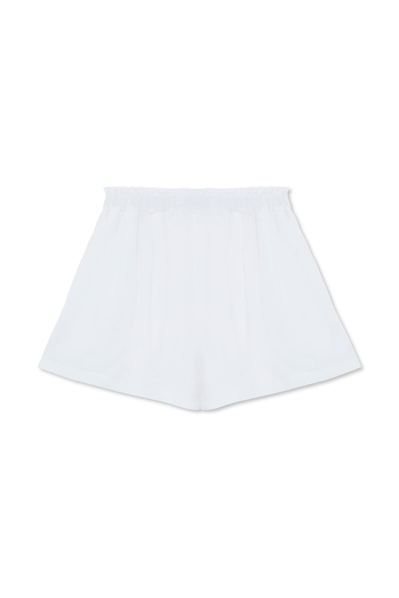 Olivia Linen Shorts in White by Má + Lin