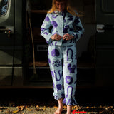 Organic Cotton Pyjama Bottoms in Blue Things