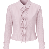 Pink Stripe Darted Shirt