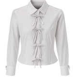 Grey Stripe Darted Shirt