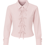Bright Pink Stripe Darted Shirt