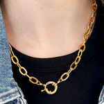 Golden Hour Chunky Chain Necklace by Alison Fern Jewellery