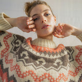Fleetwood Jumper in Ecru with Shrimp & Loam