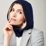 Navy Cashmere Hood