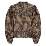 Marianne Paisley Print Cotton Blouse